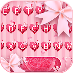 Cover Image of डाउनलोड Pink Sweet Heart Keyboard Them  APK