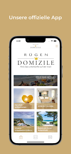 Android application Rügen Domizile screenshort