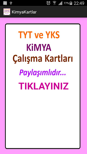 Kimya Çalışma Kartları TYT ve