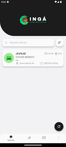 Android application Inga Rastreamento Veicular screenshort