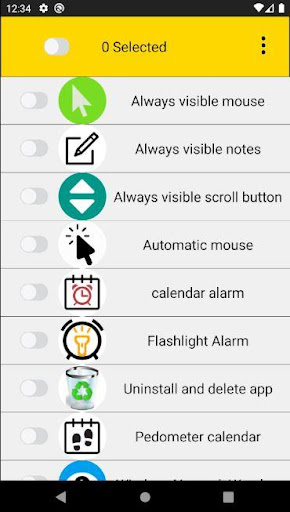 Android application Uninstall and delete app screenshort