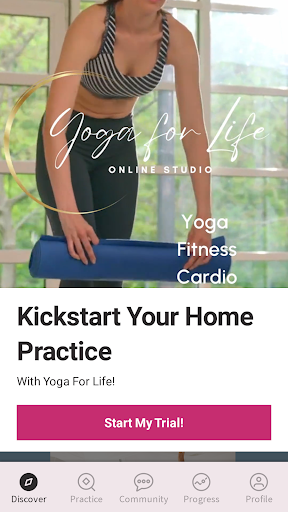 Android application Yoga for Life Studio screenshort