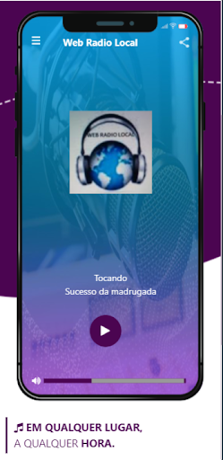 Android application Web Rádio Local screenshort