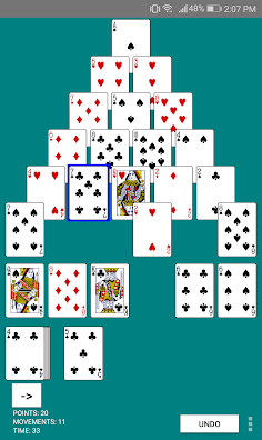 Pyramid Solitaire - Screenshot 3