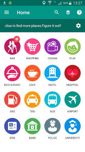 Android application BussinesPlaces screenshort