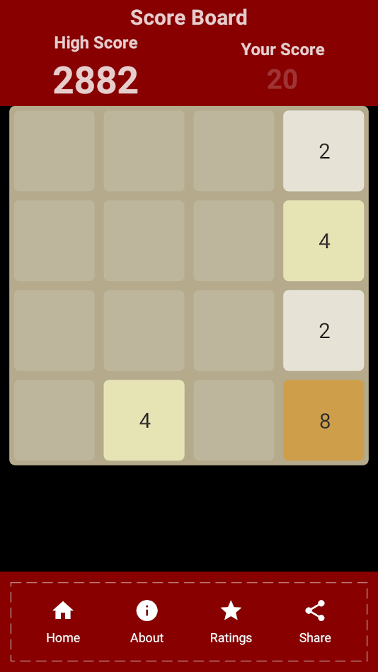 #3. 2048 2D Game (Android) Göre: PPSoftware & Enterprises (PPSoftwares)