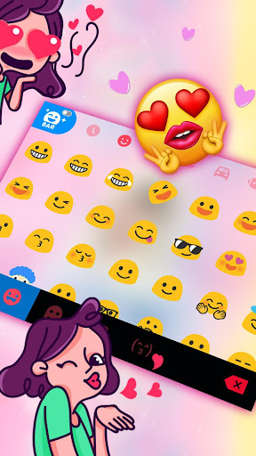 Lover Art Keyboard Theme Screen 3