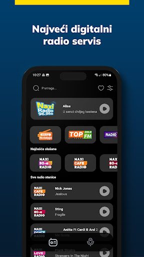 Android application Naxi Player: Radio & Podcast screenshort