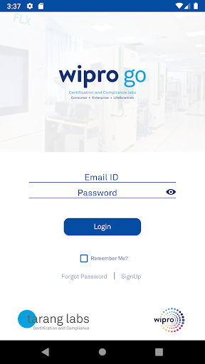 Android application WiproGo screenshort