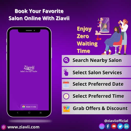 ZIAVII- Salon Appointment App Screenshot