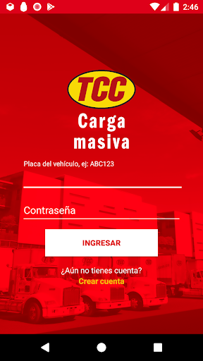 Android application Carga Masiva TCC screenshort