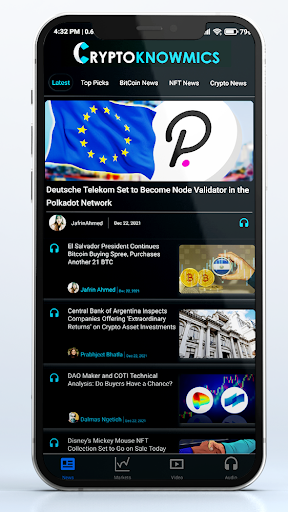 Android application Cryptoknowmics screenshort