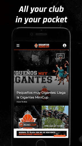 Android application Gigantes CUP screenshort