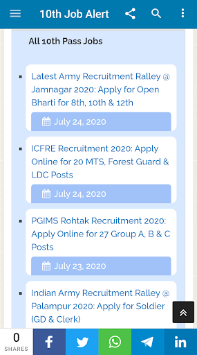 10th Job Alerts (Matric Jobs) Screen 2