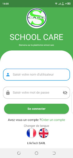 Android application School Care screenshort