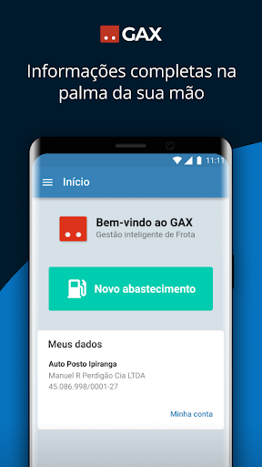 Android application Fornecedor Gax screenshort