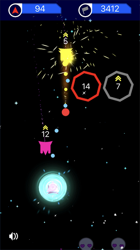 Space Survival: 2D Asteroids Screen 3