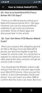MetroPcs Phone Unlock Guide