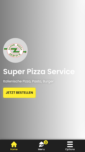 Android application Super Pizza Service screenshort