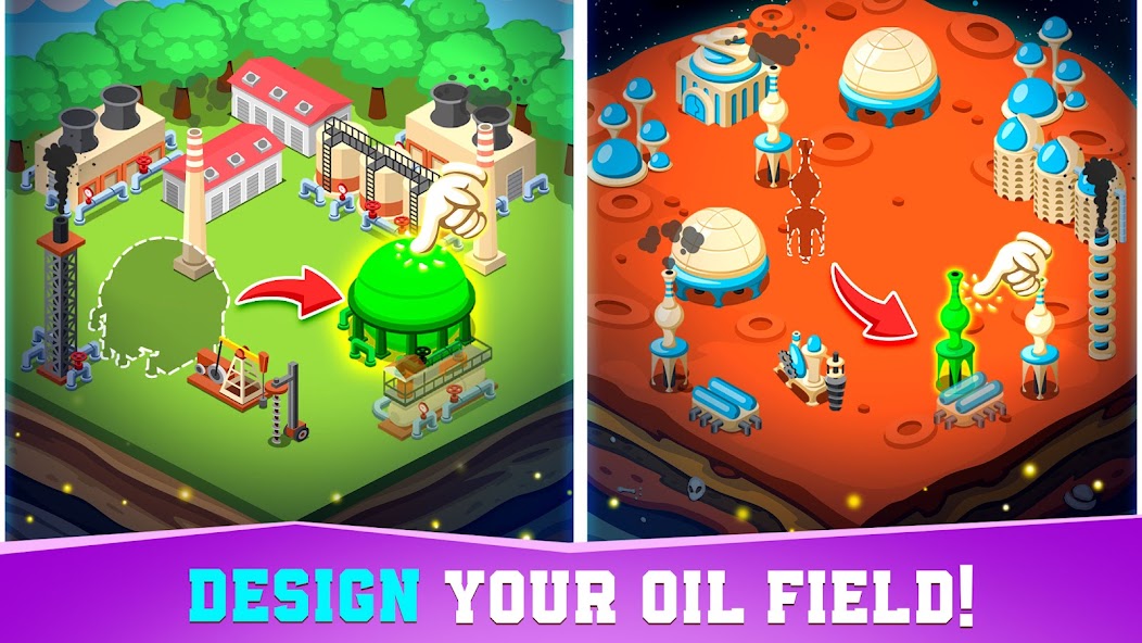 Oil Tycoon idle tap miner game banner