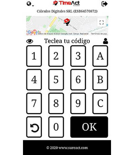 Android application TimeAct by SureAct screenshort