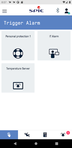 Android application SPIE Alert screenshort