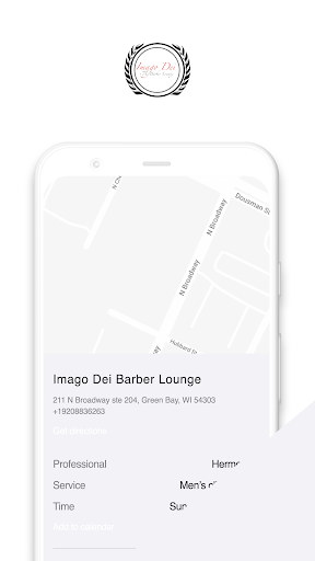 Android application Imago Dei Barber Lounge screenshort