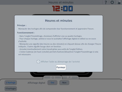Outils pour lécole : Heures e Screen 3