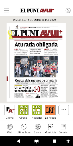 Android application El Punt Avui - Com. Gironines screenshort