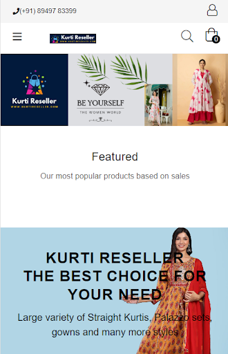 Android application Kurti Reseller screenshort
