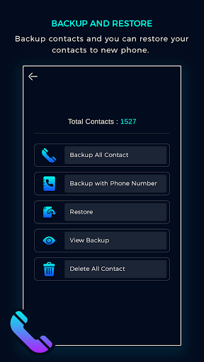 Backup and Restore Screen 2