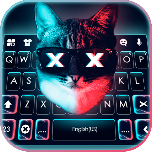 Cyberpunk Cat Keyboard Theme  Icon