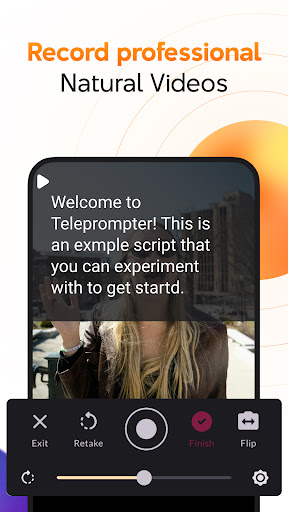 Android application Teleprompter for Video screenshort
