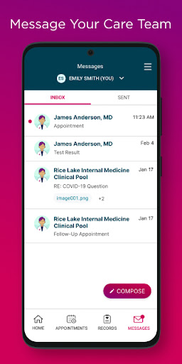 My Marshfield Clinic Screen 3