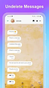 Undelete Messages and Story