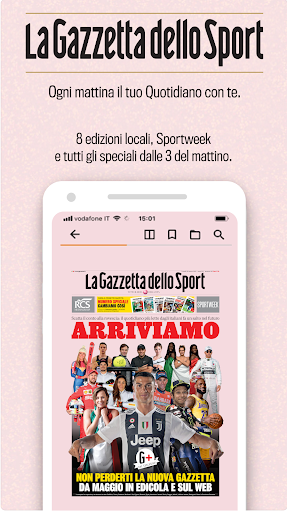 Android application Gazzetta Reader screenshort