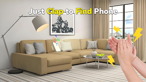 Android application Find Phone by Clap, Whistle screenshort