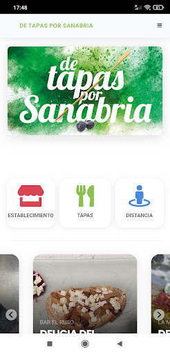 Android application De Tapas X Sanabria screenshort