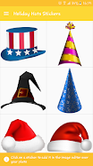 Holiday Hats Stickers Screenshot