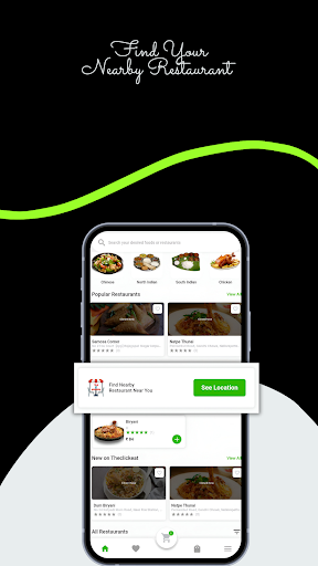 Android application TheClickeat screenshort