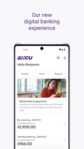 Android application BHCU screenshort