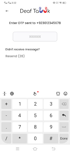 Deaftawk Interpreter Screen 3