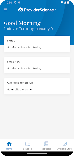 Android application BetterShifts screenshort