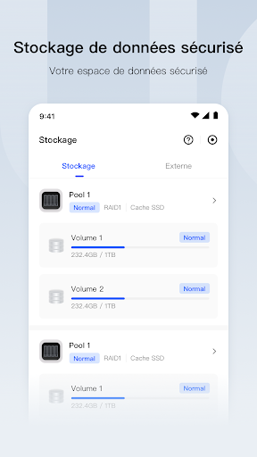 Aperçu de l'application