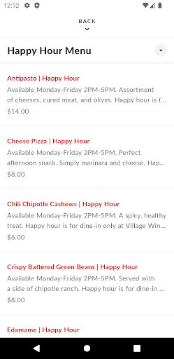 Village Wines Screen 3