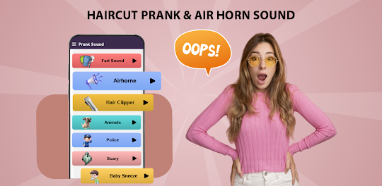 Haircut prank & Air Horn sound