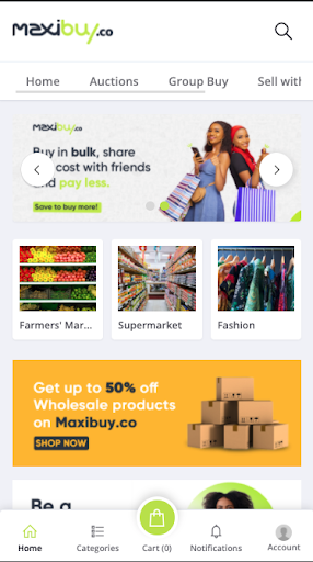 Android application Maxibuy screenshort