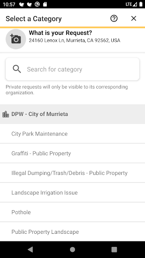 Screenshot of Murrieta Fix It