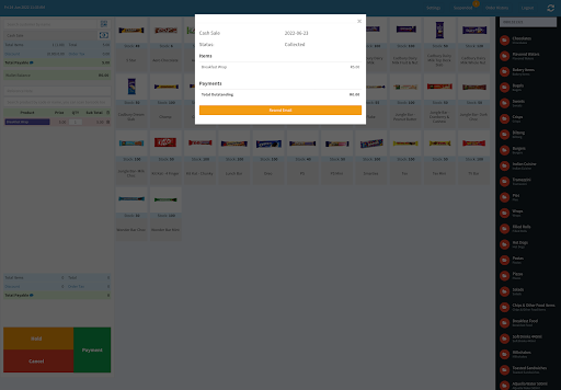 Android application Ordev POS TapTuck screenshort