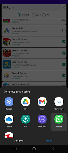 APK extractor  share or save